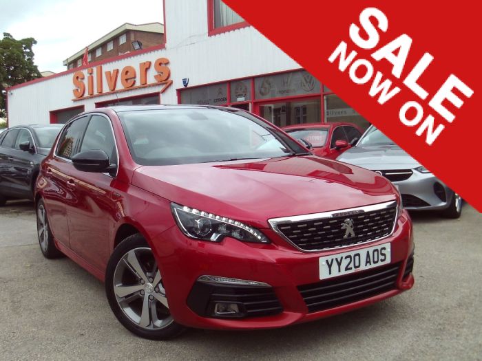 Peugeot 308 1.5 BlueHDi 130 GT Line 5dr-Pan Roof Hatchback Diesel Red