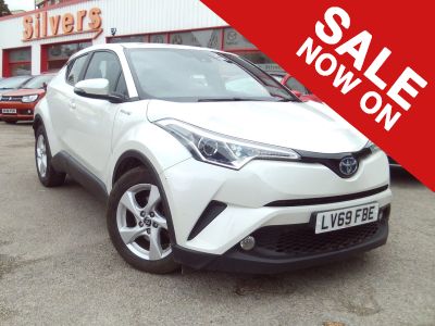 Toyota C-HR 1.8 Hybrid Icon 5dr CVT -Tech + Leather Pack Hatchback Petrol / Electric Hybrid WhiteToyota C-HR 1.8 Hybrid Icon 5dr CVT -Tech + Leather Pack Hatchback Petrol / Electric Hybrid White at Silvers Pontefract