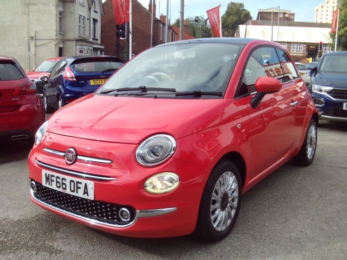 Fiat 500 1.2 Lounge 3dr Hatchback Petrol Pink