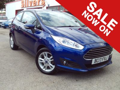 Ford Fiesta 1.0 EcoBoost Zetec 3dr-Nav Hatchback Petrol BlueFord Fiesta 1.0 EcoBoost Zetec 3dr-Nav Hatchback Petrol Blue at Silvers Pontefract